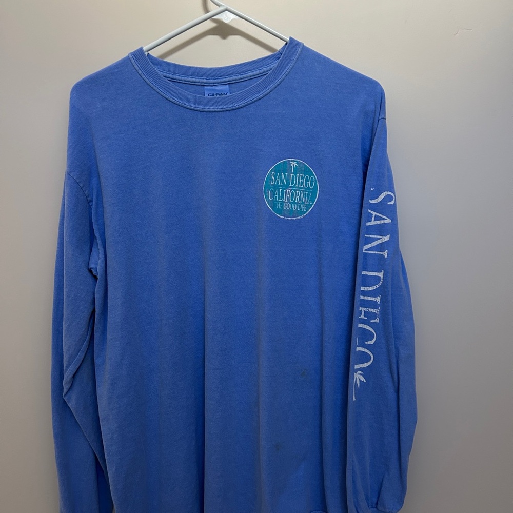 Gildan Blue San Diego Long Sleeve Tee